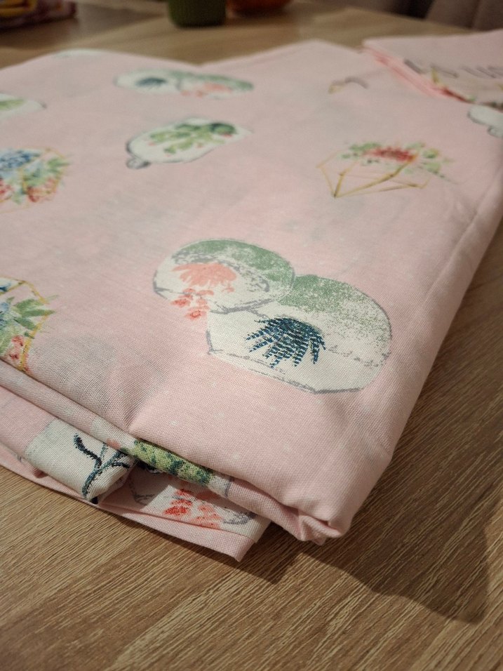 Pembe Pastel Baskılı Nevresim Takımı - Görsel 2