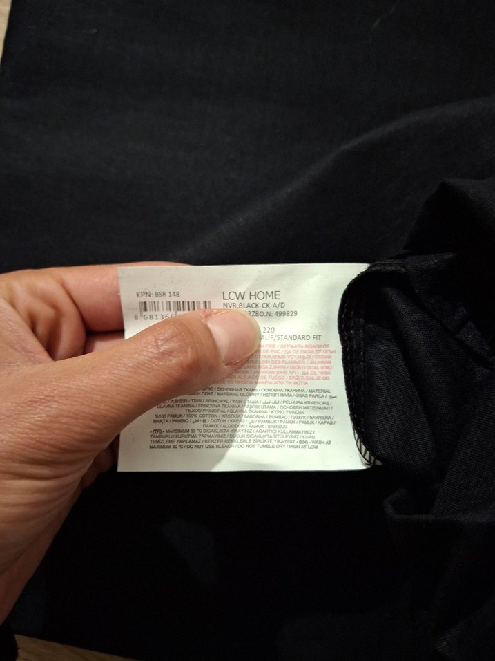 Düz Siyah Nevresim Takımı - Görsel 2