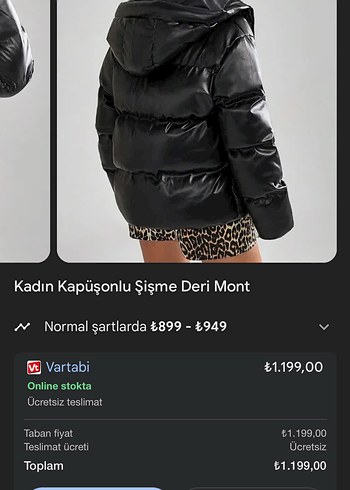 Kadın Siyah Kapüşonlu Şişme Deri Mont,KASİDE