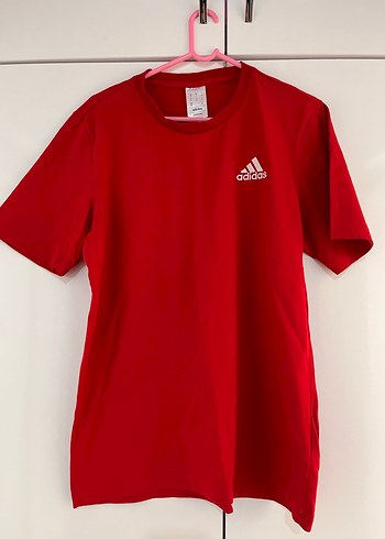 Kırmızı Adidas Erkek Tişört, Kısa Kollu