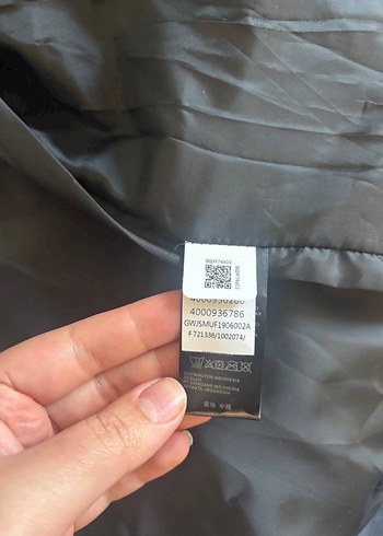 Düğmeli Siyah Erkek Mont, Yüksek Yaka, Sokak Stili - Görsel 3