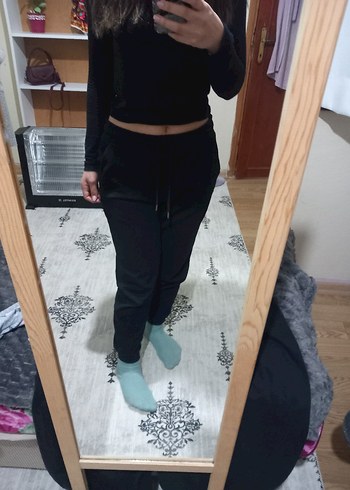 Gri Kadın Rahat Kesim Eşofman Altı - Görsel 2