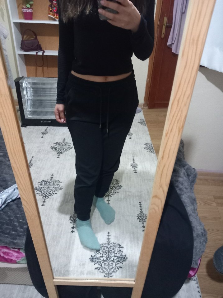 Gri Kadın Rahat Kesim Eşofman Altı - Görsel 2