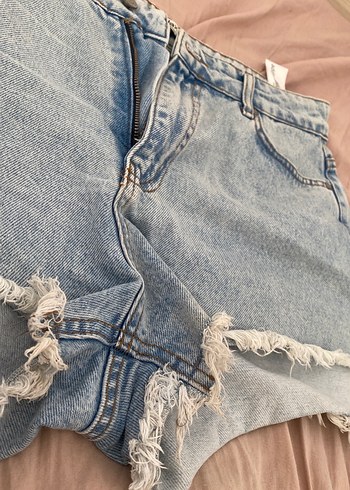 40 Beden Buz mavi Renk Mini Denim Şort