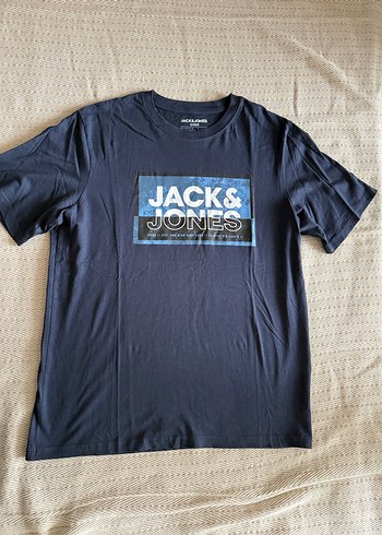Jack & Jones Baskılı Lacivert Erkek Tişört