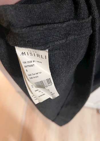 V Yaka Deri Detaylı Uzun Antrasit Elbise - Görsel 8