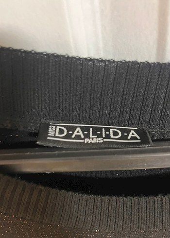 Miss Dalida Paris - Işıltılı & Tül Detaylı Siyah Elbise - Görsel 5