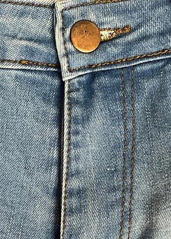 Bohem Desenli Kadın Kot Şort - Görsel 3