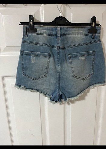 Bohem Desenli Kadın Kot Şort - Görsel 9