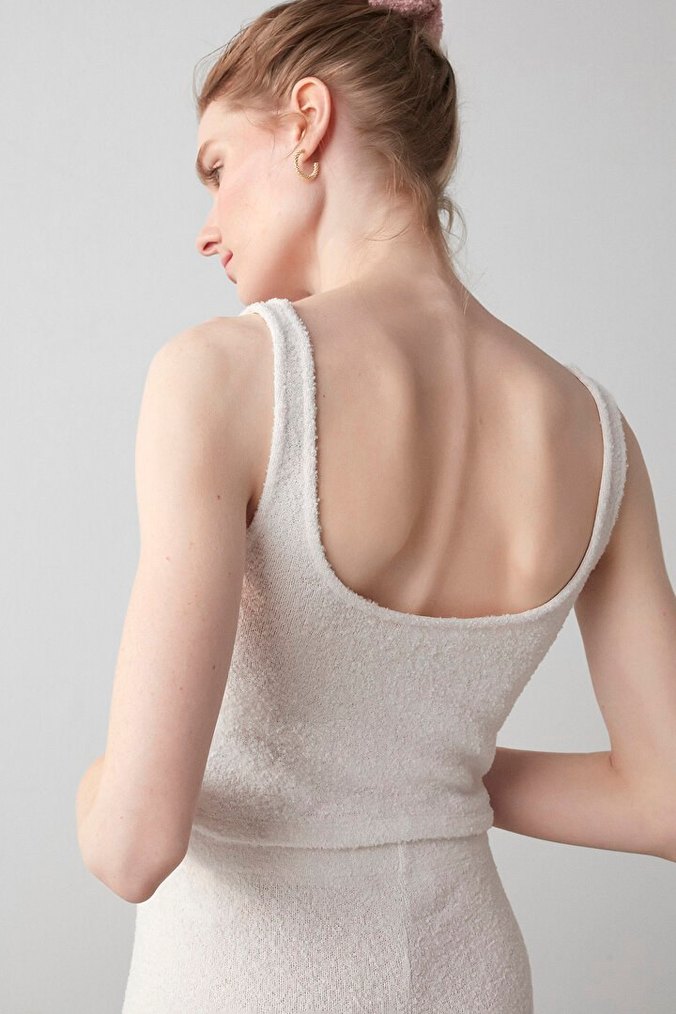 Açık Bej Light Lounge Şort Pijama Takımı - Görsel 4