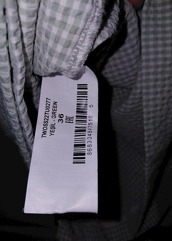 Pencere Detaylı Askılı Mini Dokuma Tulum TWOSS22TU0277 - Görsel 9