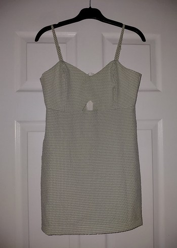 Pencere Detaylı Askılı Mini Dokuma Tulum TWOSS22TU0277 - Görsel 5