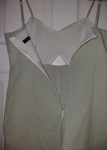 Pencere Detaylı Askılı Mini Dokuma Tulum TWOSS22TU0277 - Görsel 7