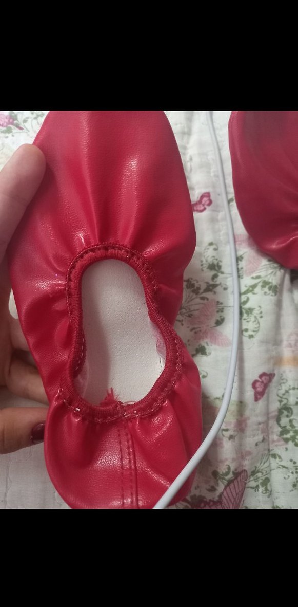 Kız Çocuk Kırmızı Bale Ayakkabısı - Görsel 2