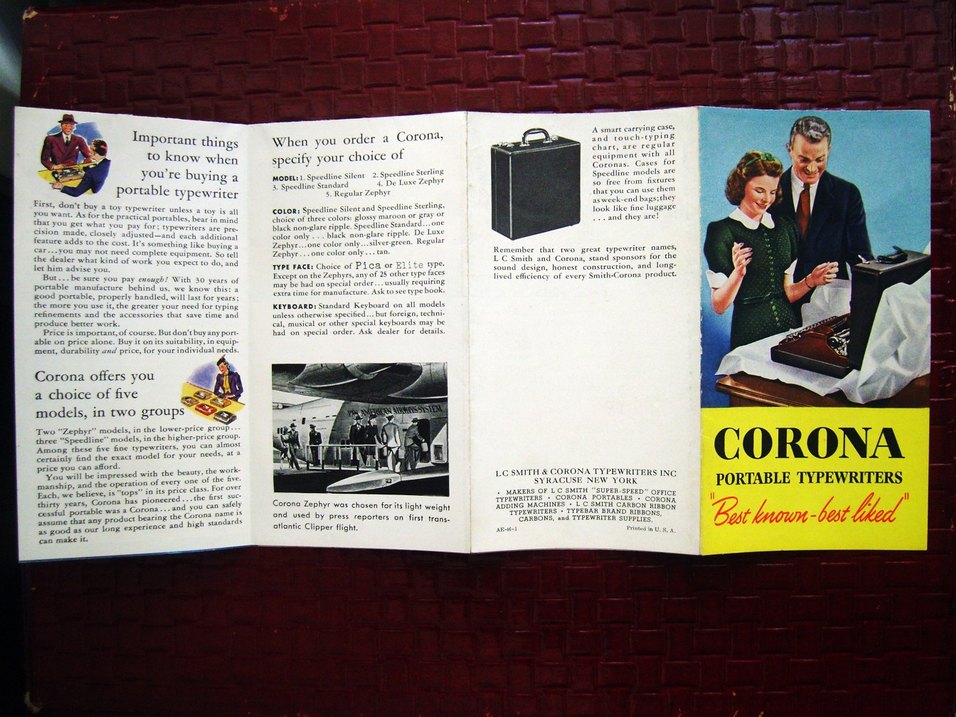 Corona Antika Daktilo Broşürü - Görsel 2