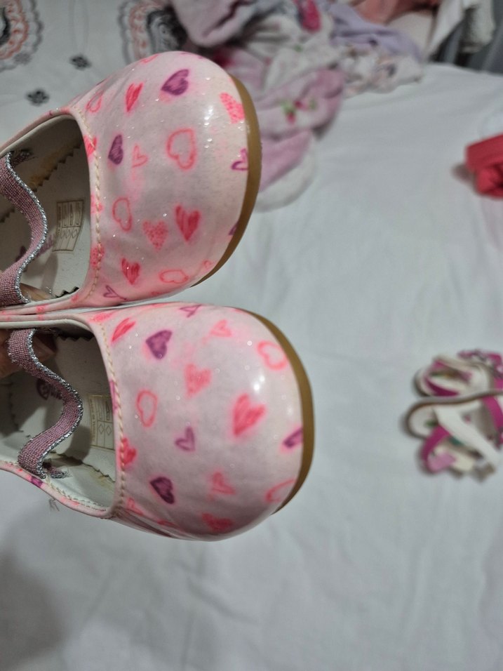 Kız Çocuk Pembe Parlak Babet Ayakkabı - Görsel 2