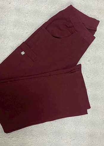 Vita Bordo Kadın Scrubs Hemşire Cerrahi Pantolon - Görsel 3