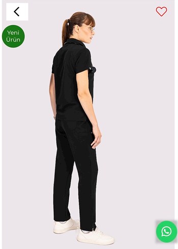 Vita Siyah Kadın Scrubs Hemşire Cerrahi Pantolon - Görsel 5