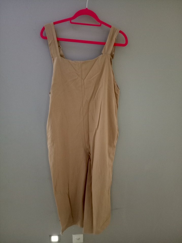 Manuka Bej Keten Tulum Midi Boy - Görsel 2