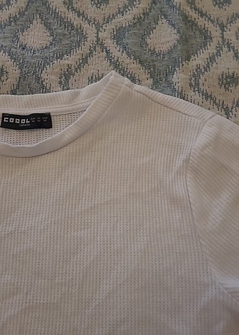 Defacto Beyaz Pamuklu Kısa Kollu crop