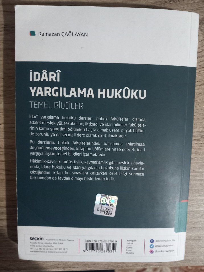 İdari Yargılama Hukuku Temel Bilgiler Kitabı - Görsel 2