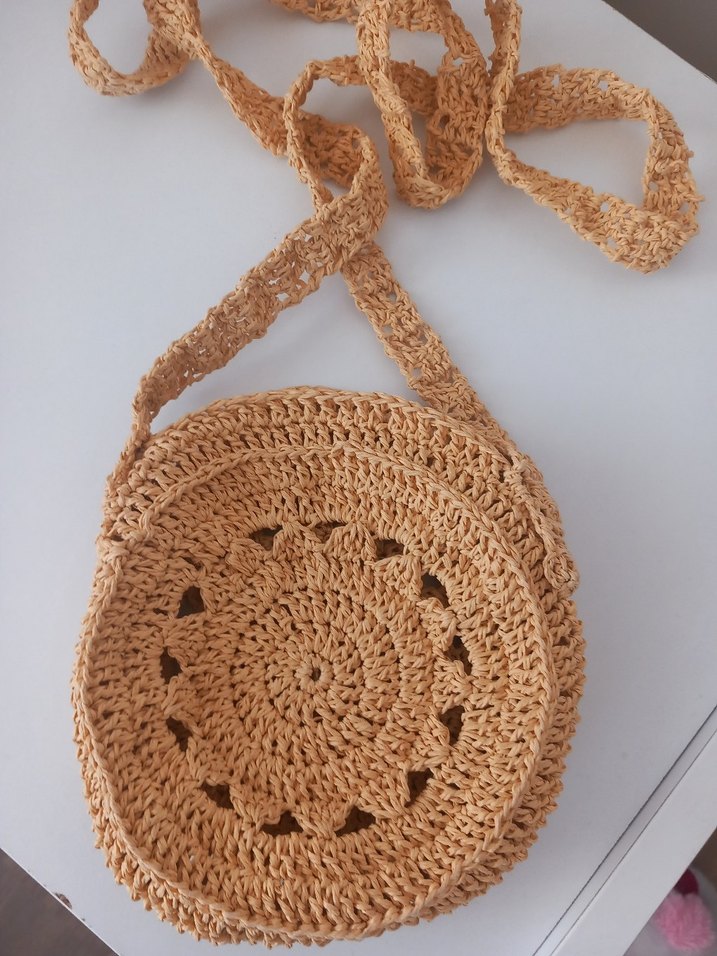 Örgü Bohem Kadın Çapraz Çanta - Görsel 2