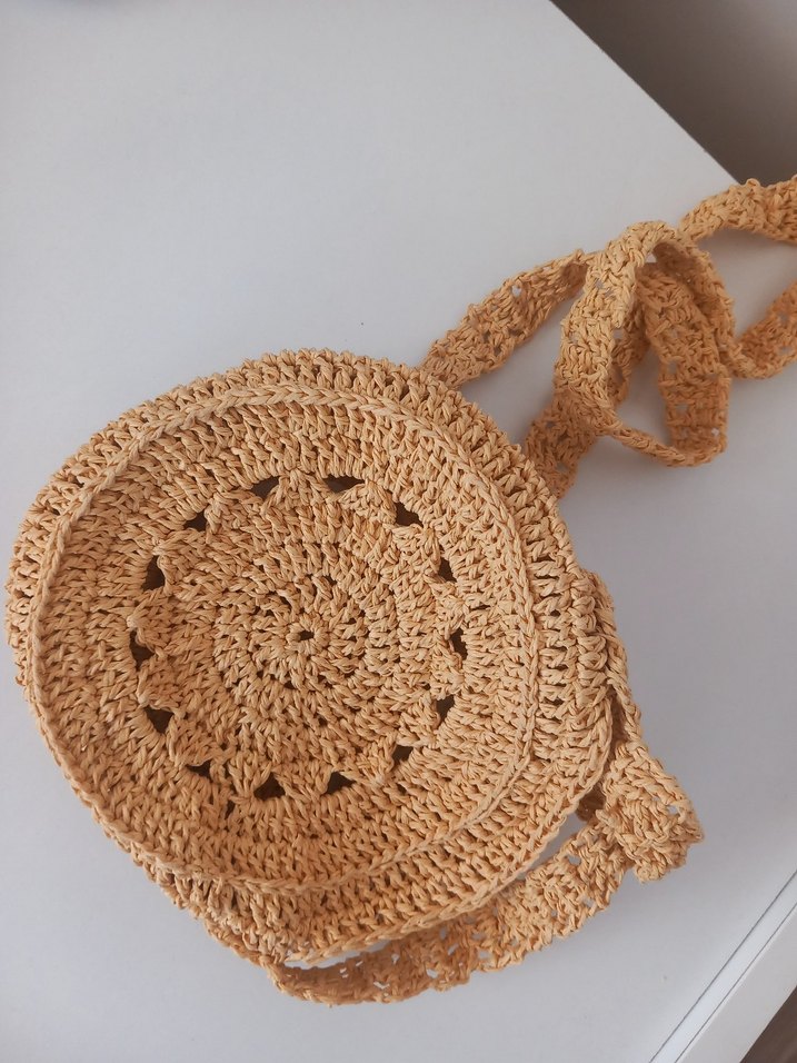 Örgü Bohem Kadın Çapraz Çanta - Görsel 4