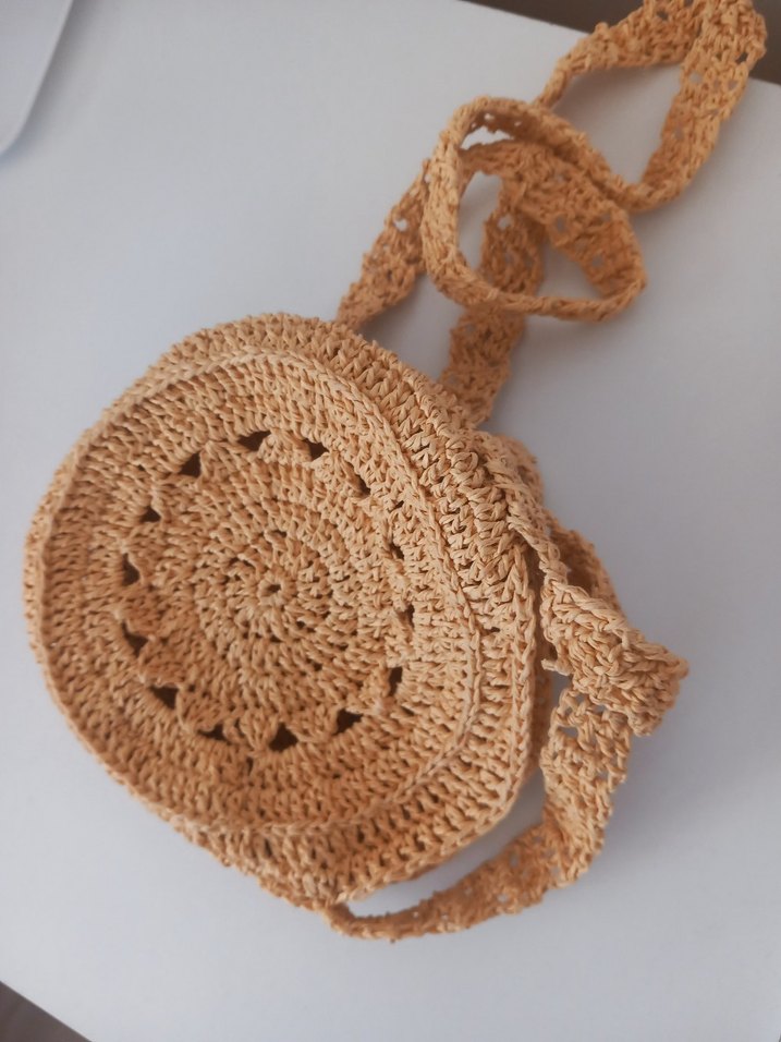 Örgü Bohem Kadın Çapraz Çanta - Görsel 3
