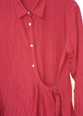 Bordo  Gömlek - Görsel 3