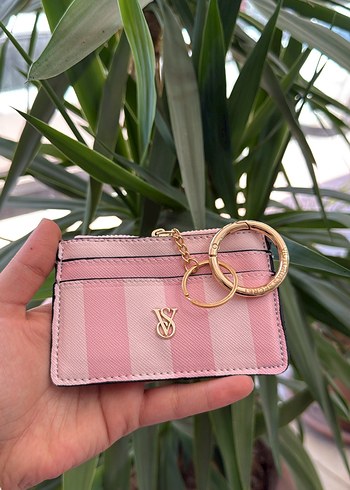 Victoriaa Secret Yılan Desenli Pembe Deri Kadın Cüzdan