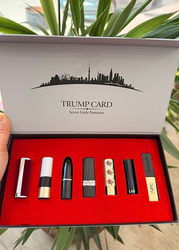 Dünyaca Ünlü 7 Farklı Ruj Seti Bordo Ruj Seti - Trump Card