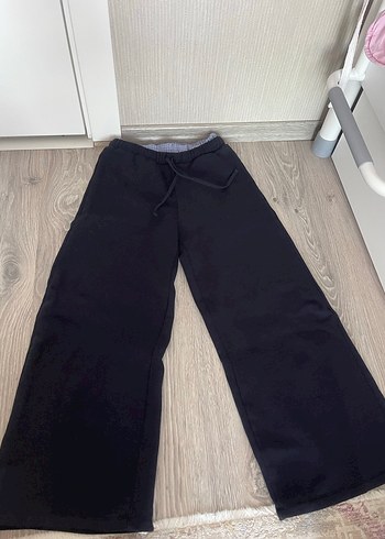 s Beden lacivert Renk Kadın Lacivert Bel Detaylı Normal Kesim Pantolon