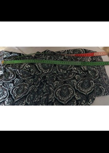 m Beden gri Renk Katies M Beden Bol Paça Beli Lastikli Yazlık Pantolon