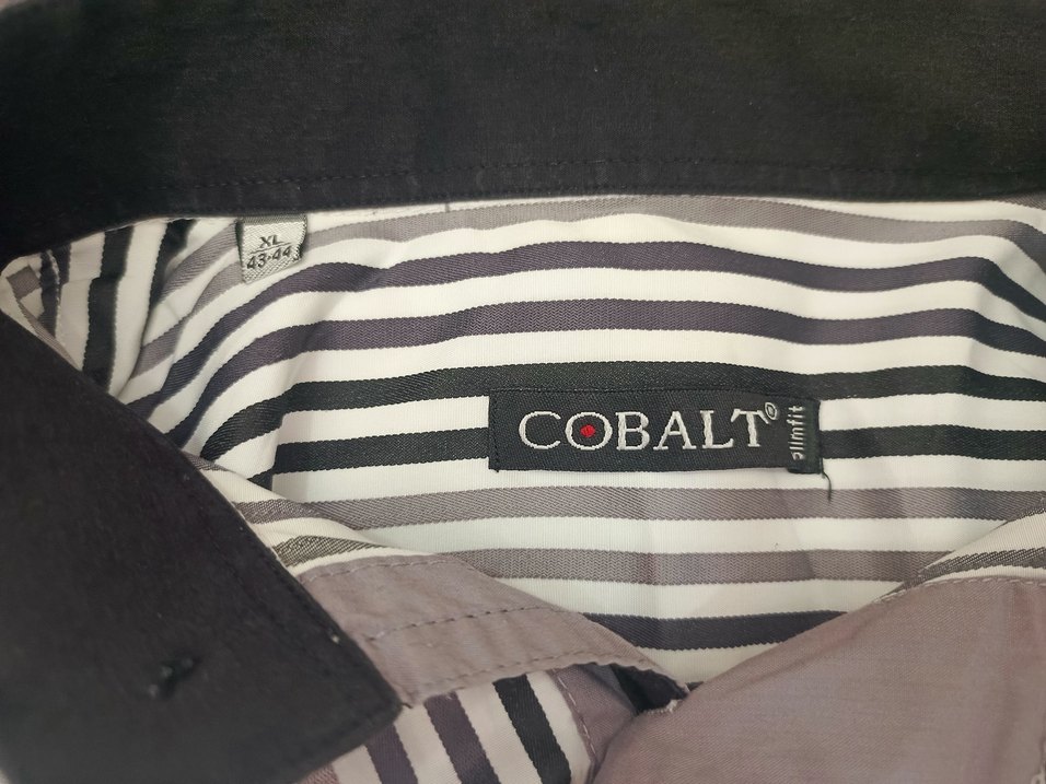 cobalt xl beden slim fit çizgili gömlek - Görsel 4