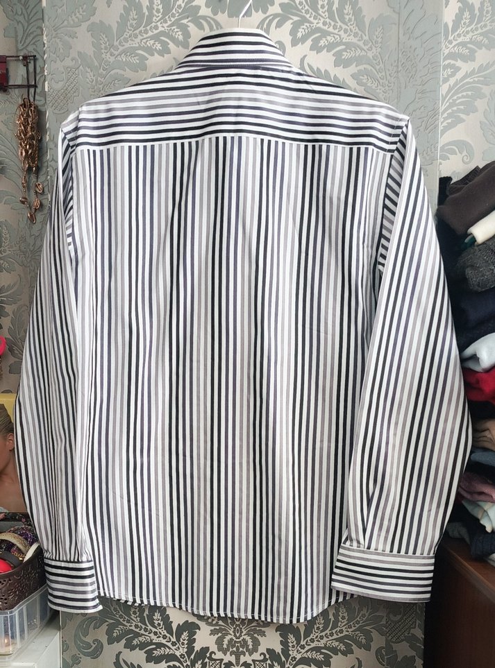 cobalt xl beden slim fit çizgili gömlek - Görsel 2