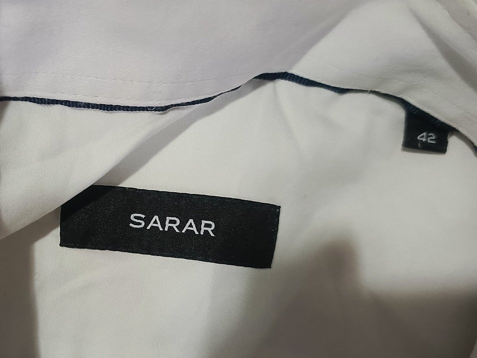 Sarar 42 beden Pamuklu Uzun Kollu Erkek Gömlek - Görsel 5