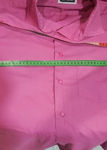 Aziz Salduz Lbeden Düğmeli Pembe Erkek Gömlek - Görsel 4