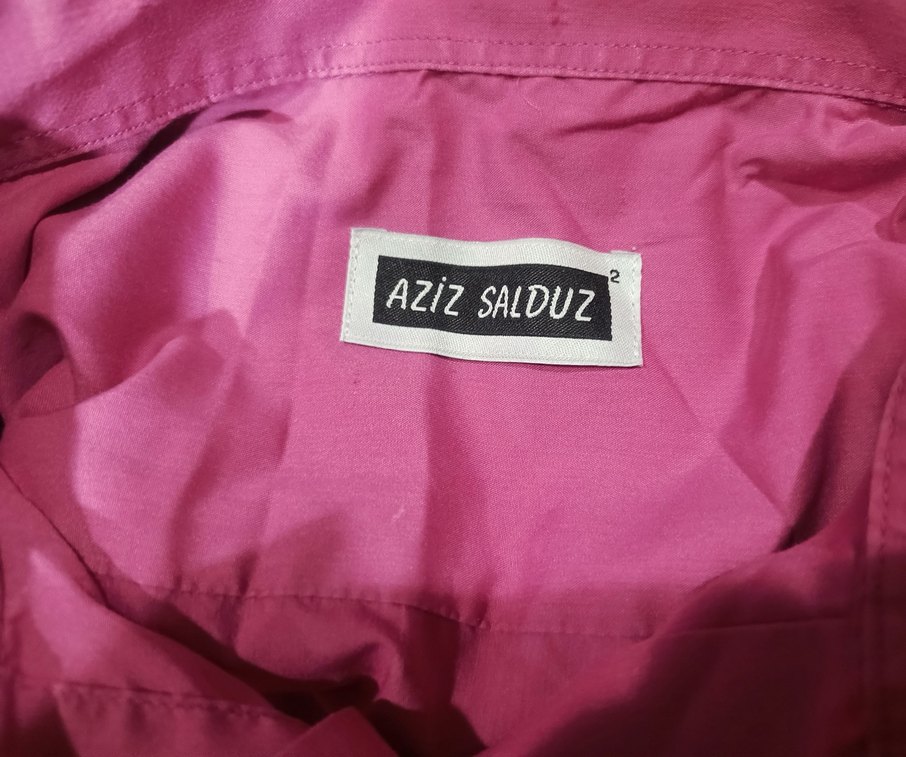 Aziz Salduz Lbeden Düğmeli Pembe Erkek Gömlek - Görsel 3