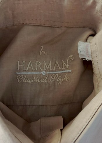 harman l beden Kısa Kollu Pamuklu Erkek Gömlek - Görsel 4