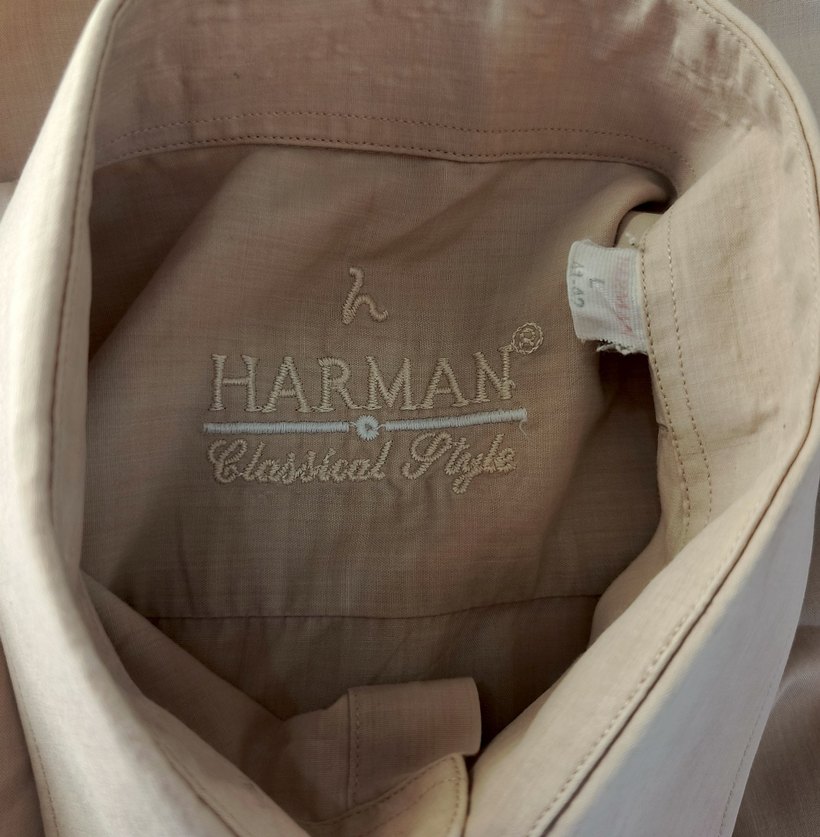 harman l beden Kısa Kollu Pamuklu Erkek Gömlek - Görsel 4