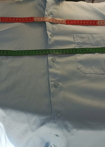 Kiğılı xxl beden Mavi Uzun Kollu Düğmeli Erkek Gömlek - Görsel 3