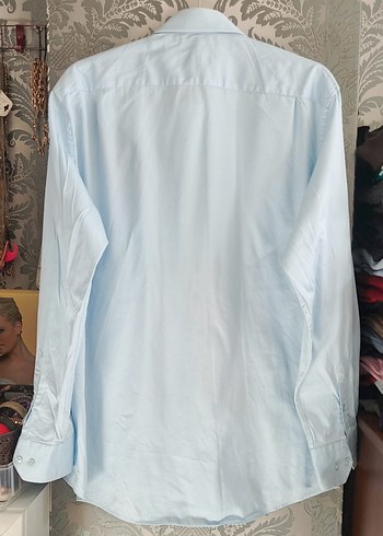 Kiğılı xxl beden Mavi Uzun Kollu Düğmeli Erkek Gömlek - Görsel 2