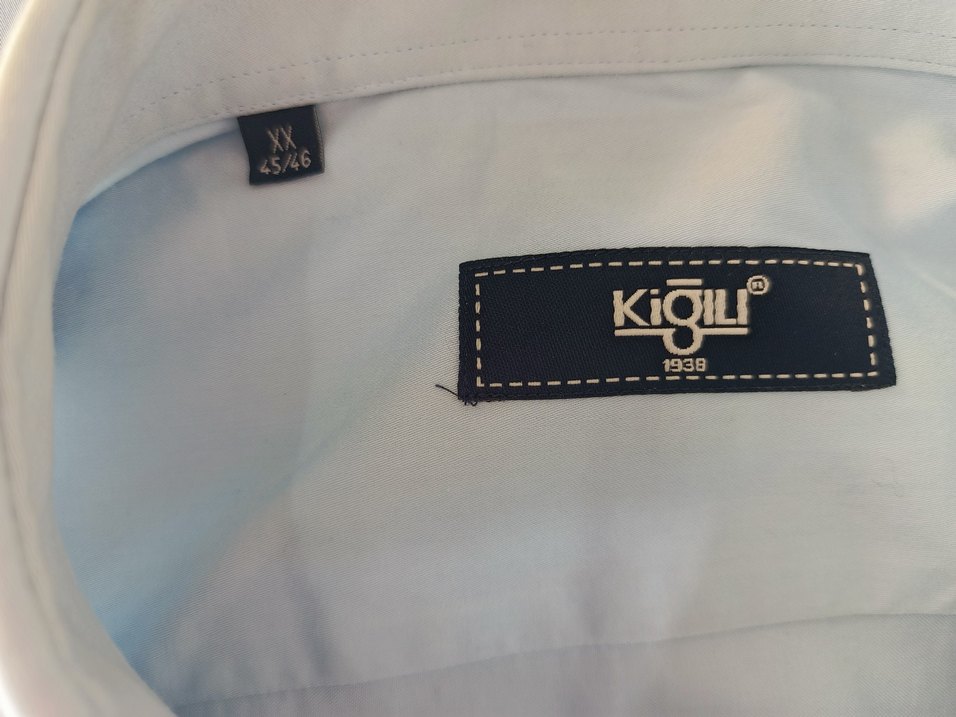 Kiğılı xxl beden Mavi Uzun Kollu Düğmeli Erkek Gömlek - Görsel 5