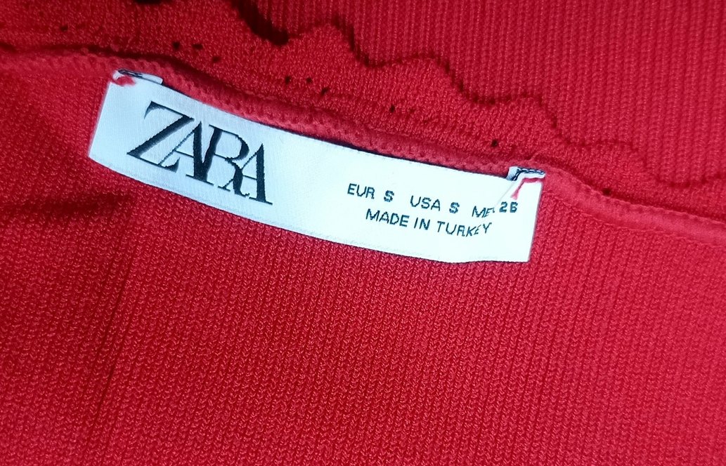 Zara s beden askılı elastan crop büstiyer - Görsel 3