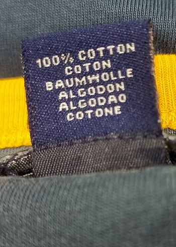 GANT U.S.A L beden Erkek Uzun Kollu Mavi Triko Tişört - Görsel 5