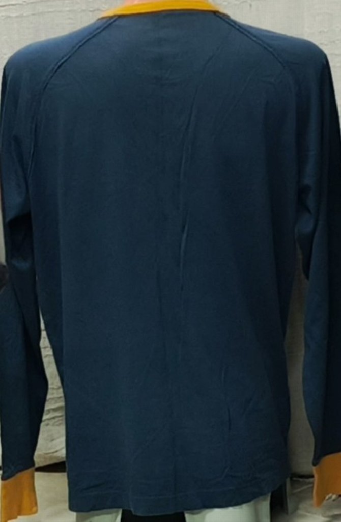 GANT U.S.A L beden Erkek Uzun Kollu Mavi Triko Tişört - Görsel 3