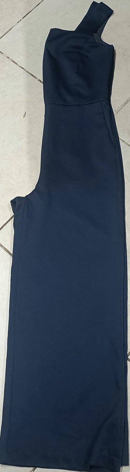 lcw 36 beden Kadın Lacivert kalın askılı Uzun Tulum - Görsel 3