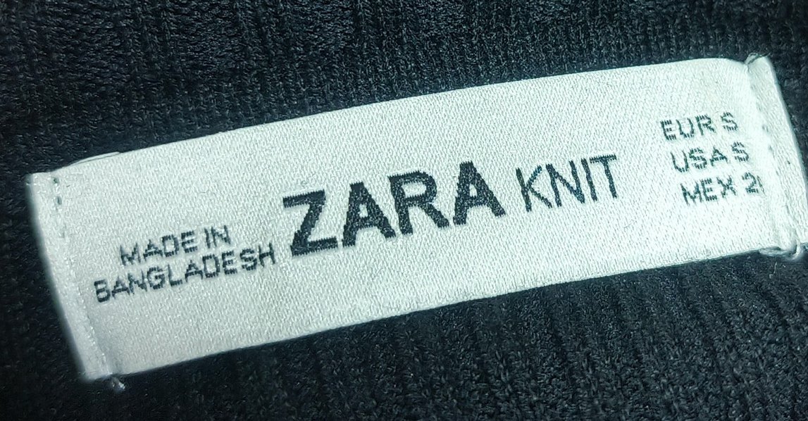 zara s beden balıkçı yaka triko elbise - Görsel 5