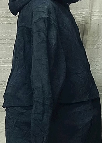 vintage 50/52 beden gerçek süet deri mon - Görsel 4