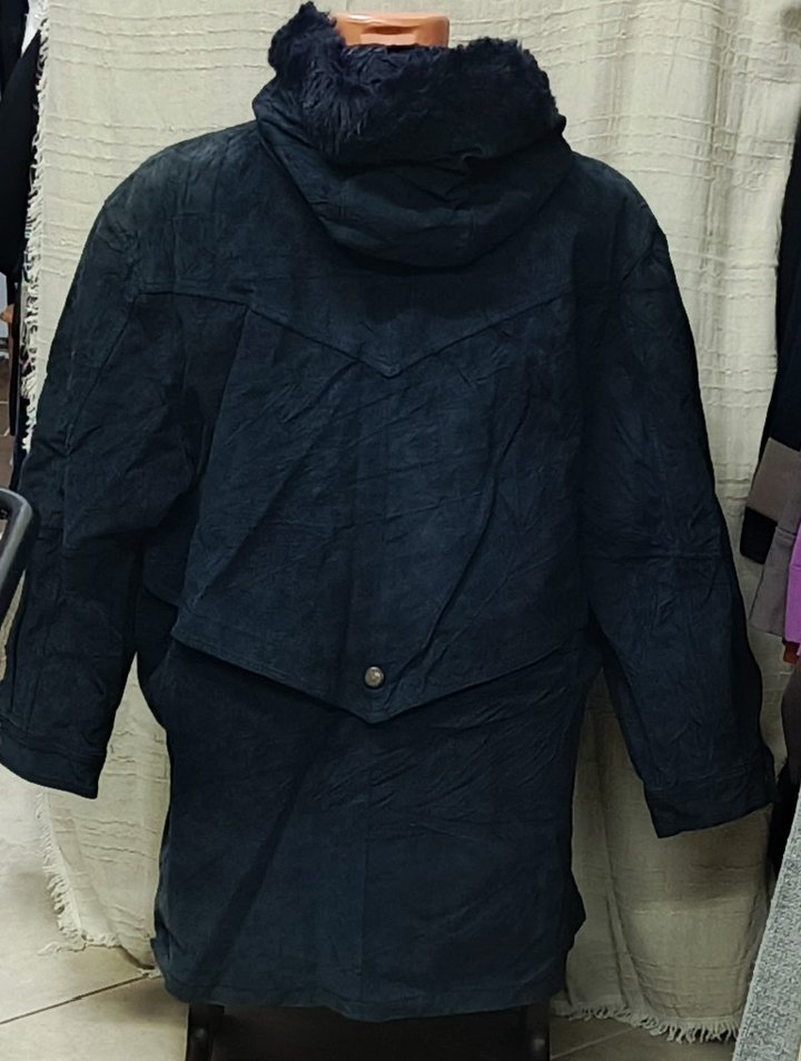 vintage 50/52 beden gerçek süet deri mon - Görsel 3